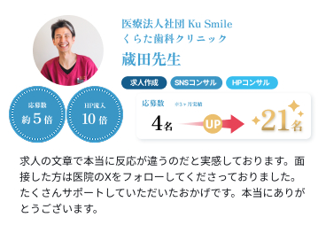 くらた歯科クリニック様 導入事例